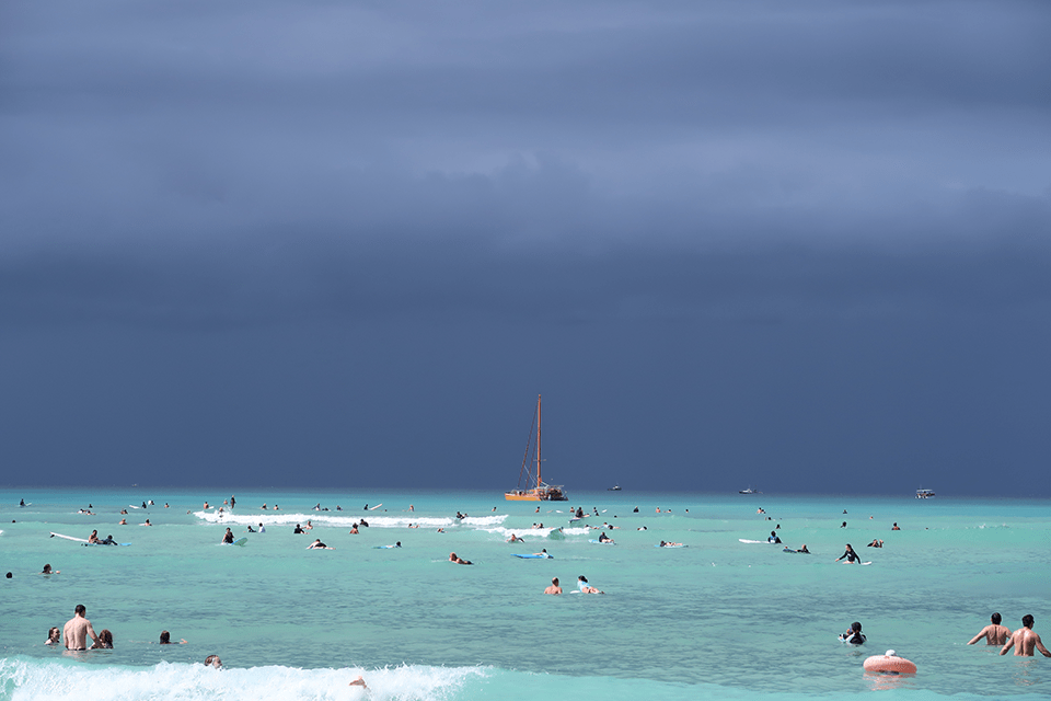 Waikiki Beach at Noon